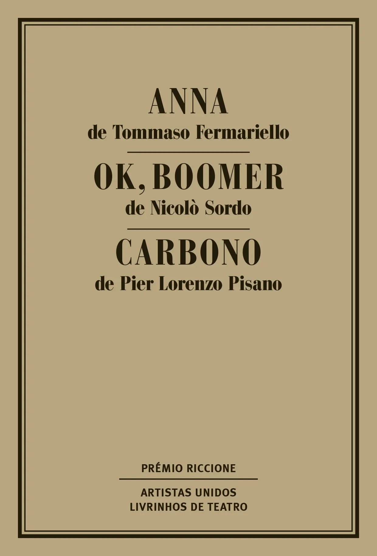 ANNA / OK, BOOMER / CARBONO